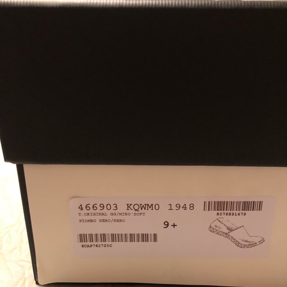 SOLD Gucci Black Web Espadrilles - Picture 7 of 8